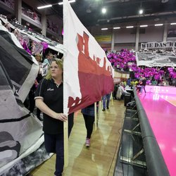Choreographie der Fans vor dem Spiel Telekom Baskets Bonn , wird vor Spiel vs. MHP RIESEN Ludwigsburg zum 20. Jubil